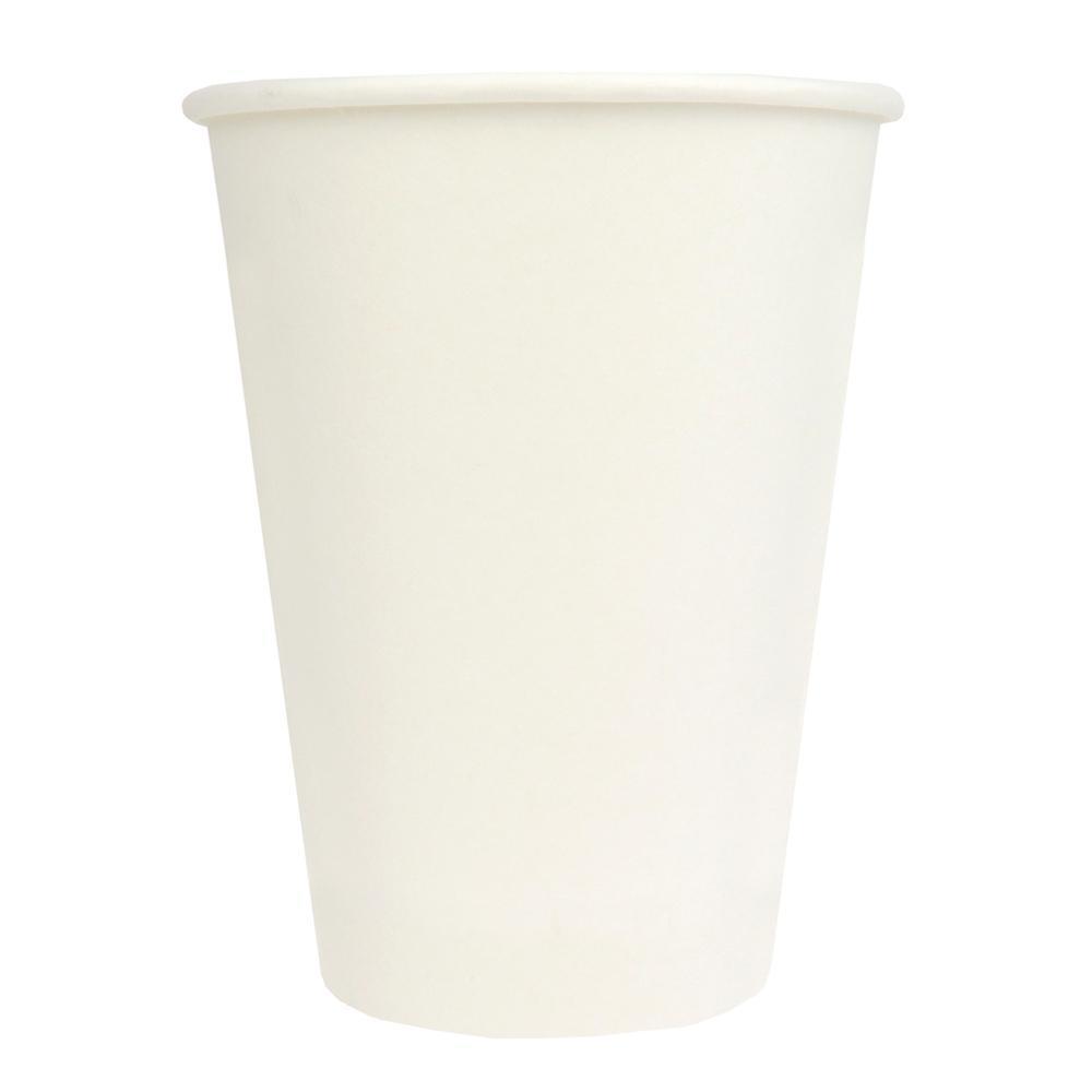 UNIQIFY® 12 oz Single-Wall Paper Hot Cups - White - HCF500112