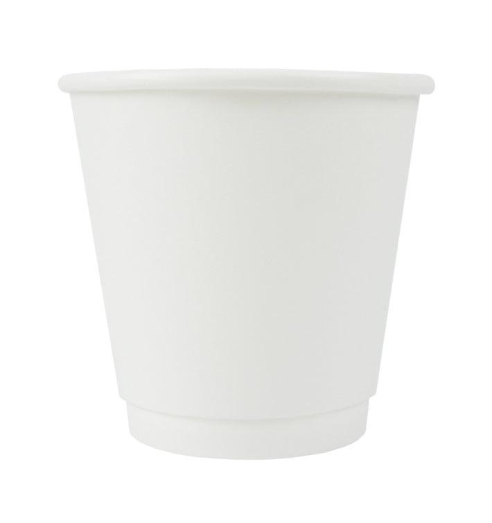 UNIQIFY® White Double-Wall Hot Paper Cups - 8 oz - HCF820108