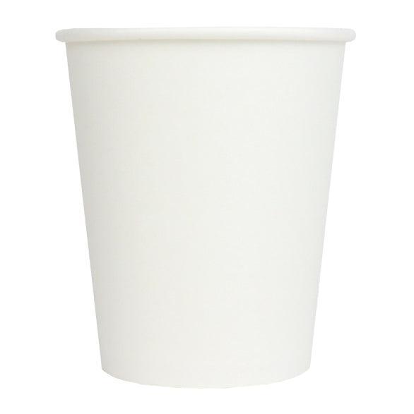UNIQIFY® 8 oz Single-Wall Hot Paper Cups - White - HCF200008