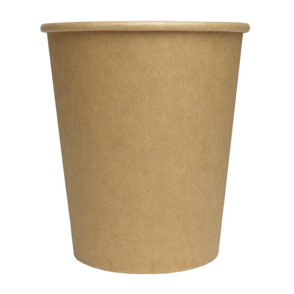 8 oz Kraft Single Layer Paper Cups - HCF100064