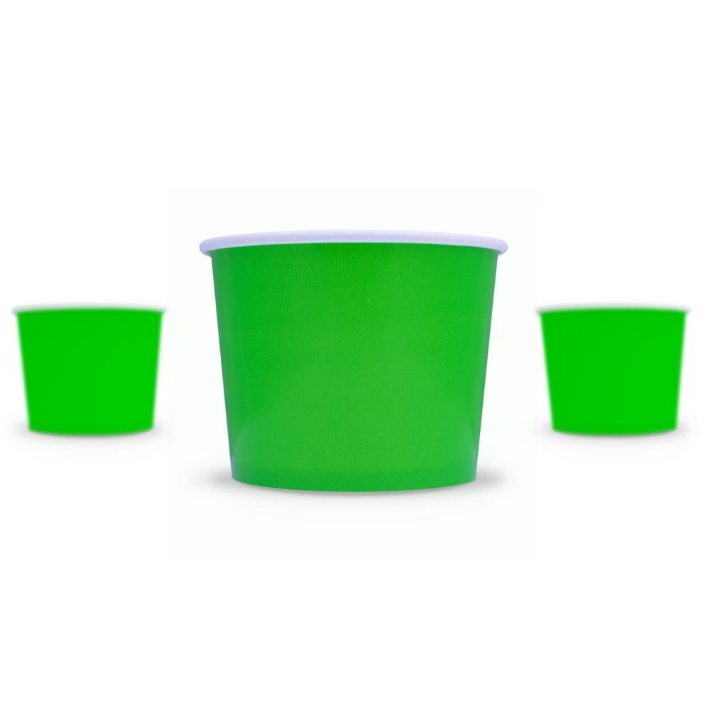 UNIQIFY® 12 oz Green Ice Cream Cups - 63110