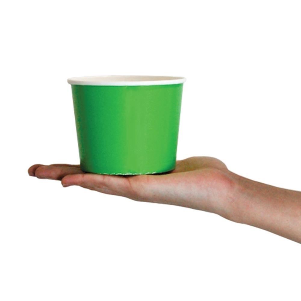 UNIQIFY® 16 oz Green Ice Cream Cups - 63910