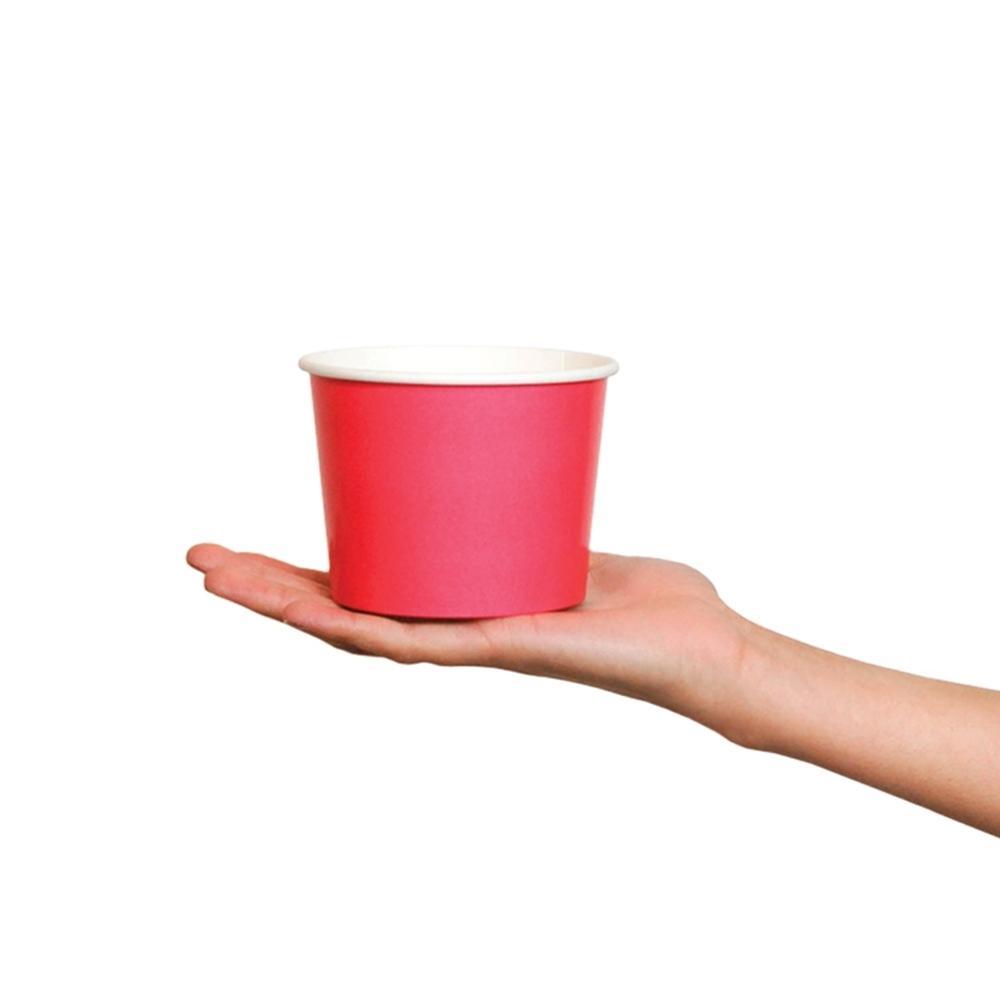 UNIQIFY® 16 oz Pink Ice Cream Cups - 63911