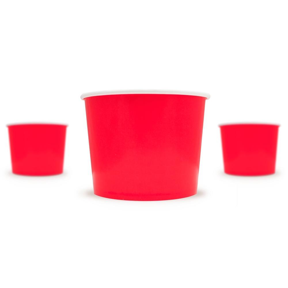 UNIQIFY® 16 oz Red Ice Cream Cups - 63913