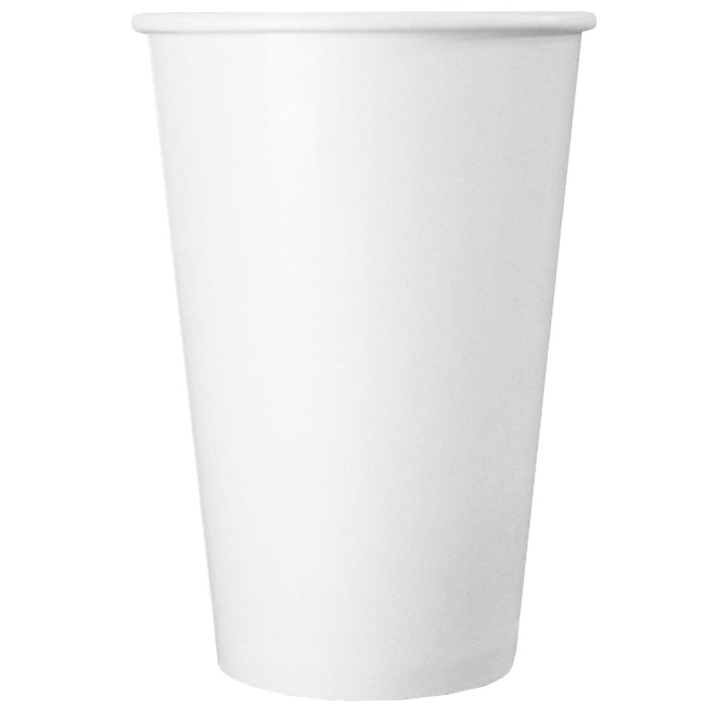 UNIQIFY® 16 oz White Paper Drink Cups - 90mm - 77319