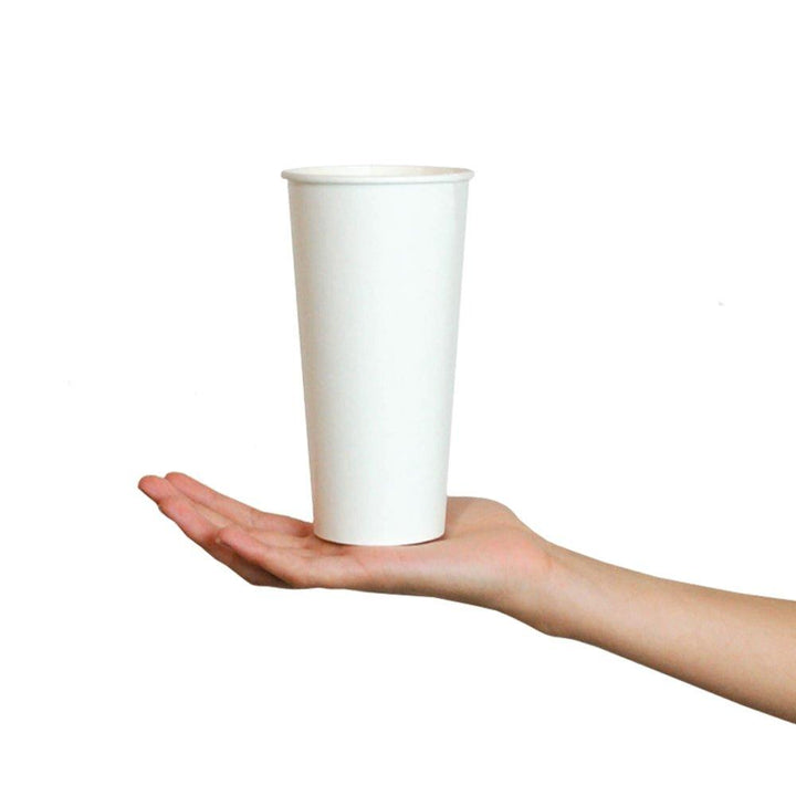 UNIQIFY® 22 oz White Paper Drink Cups - 90mm - 77619