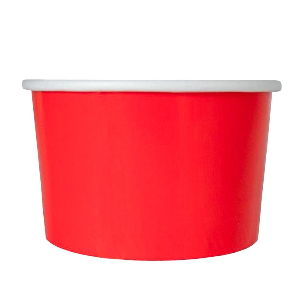 UNIQIFY® 3 oz Red Ice Cream Cups - 03REDSLDCUP