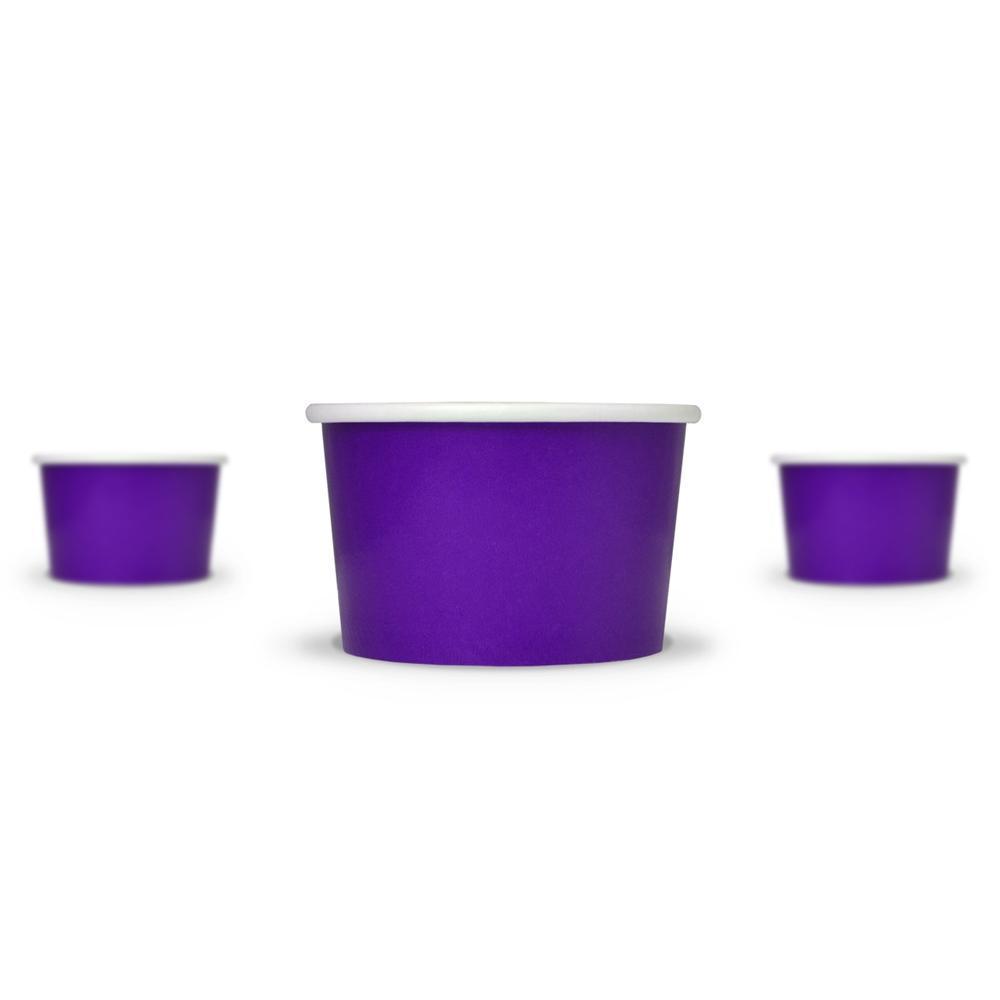 UNIQIFY® 6 oz Purple Ice Cream Cups - 06PRPLFDSCUP