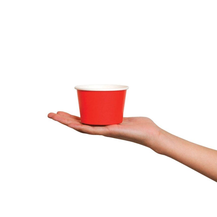 UNIQIFY® 8 oz Red Ice Cream Cups - 73513