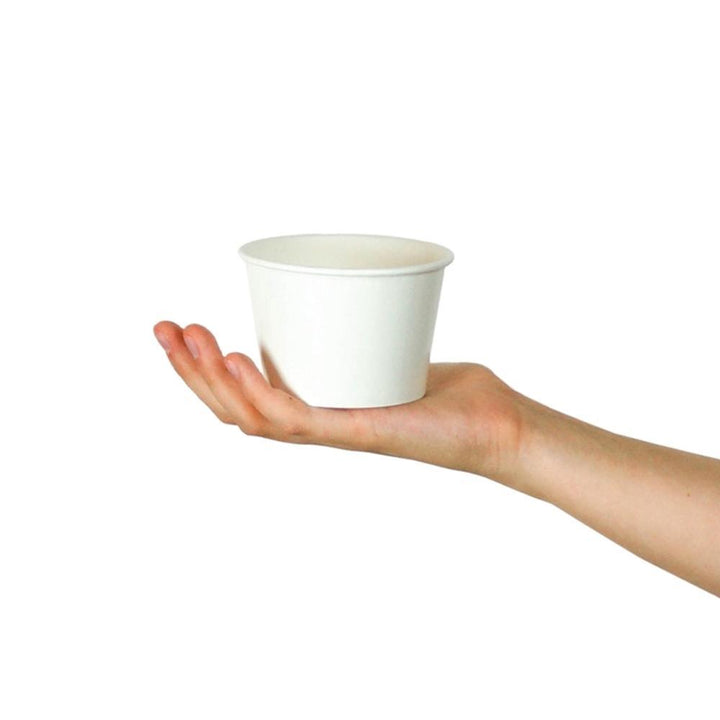 UNIQIFY® 8 oz White Ice Cream Cups - 73519