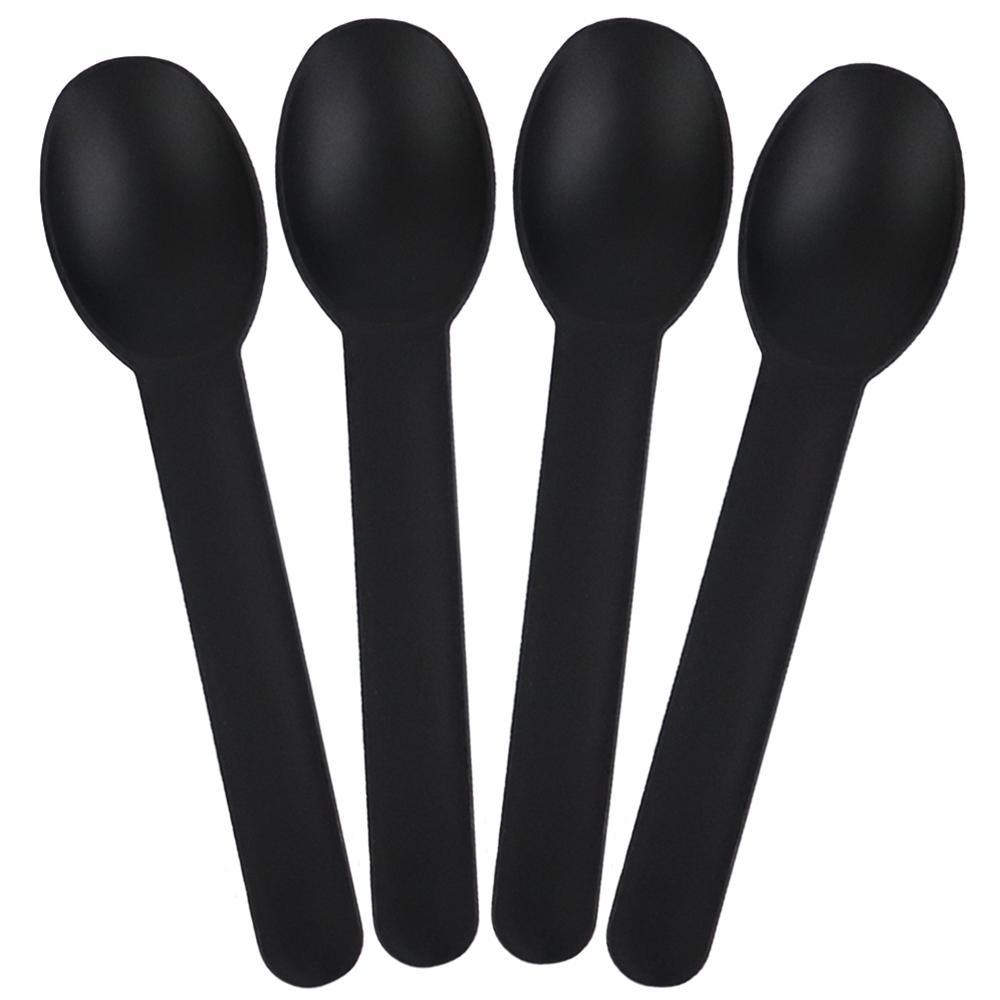 UNIQIFY® Black Heavy Duty Ice Cream Spoons - 65018