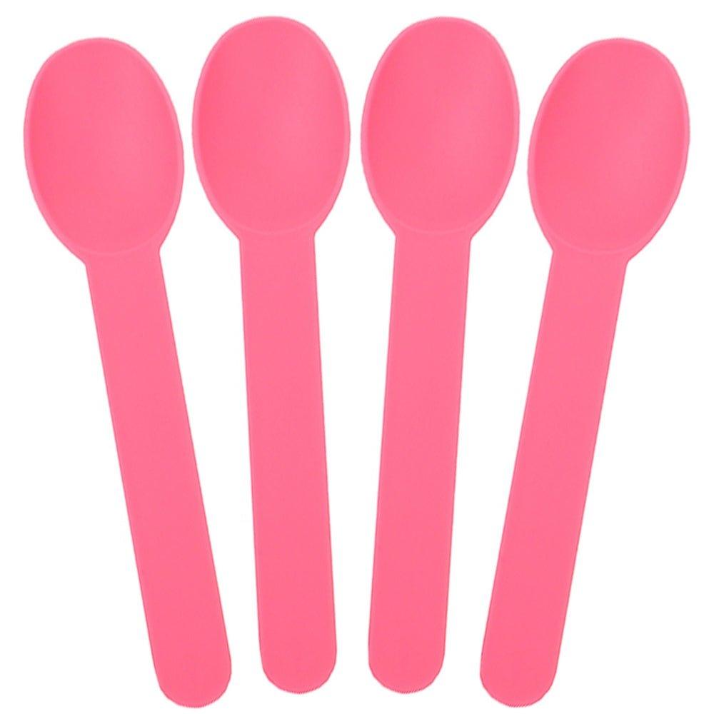 UNIQIFY® Light Pink Heavy Duty Ice Cream Spoons - 65021