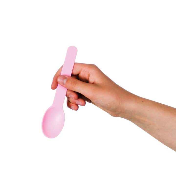 UNIQIFY® Light Pink Heavy Duty Ice Cream Spoons - 65021