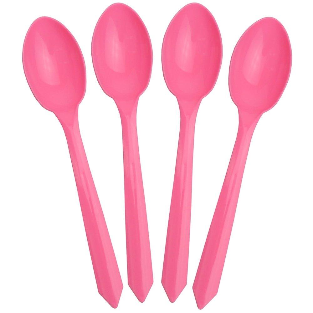 UNIQIFY® Pink Dessert Ice Cream Spoons - 51711
