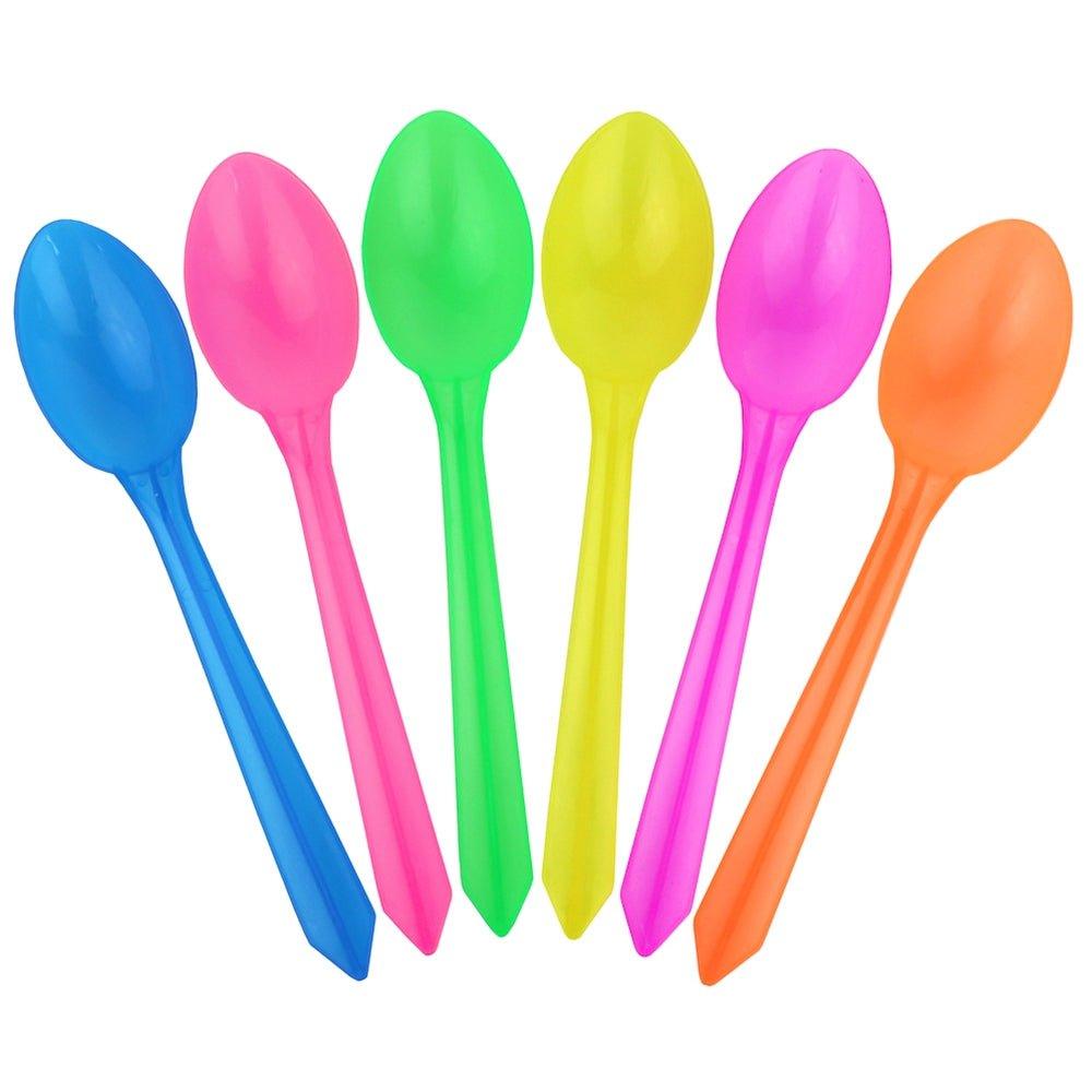 UNIQIFY® Transparent Mixed Dessert Ice Cream Spoons - 51790