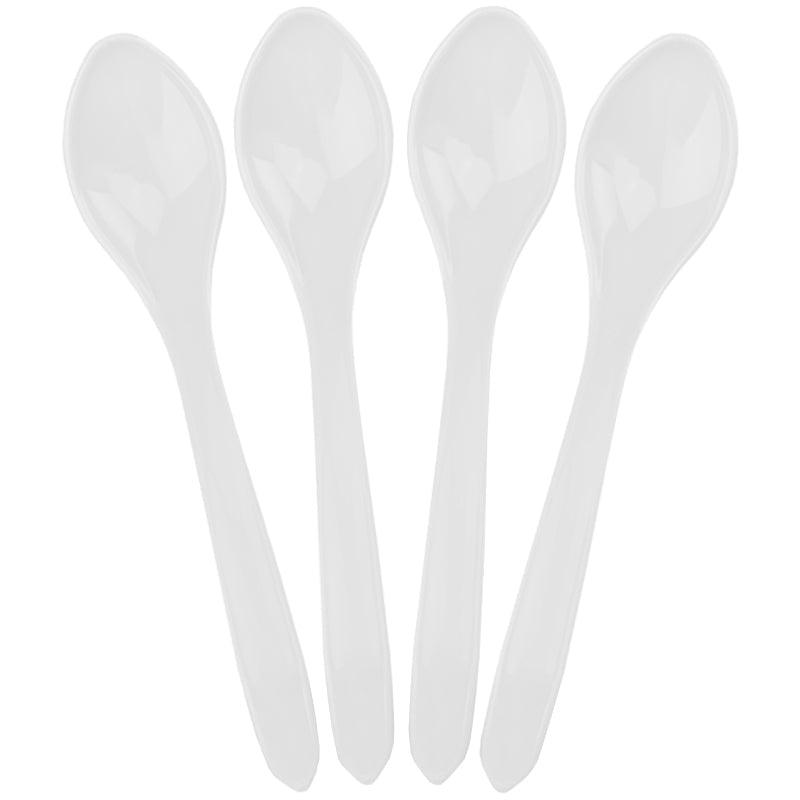 UNIQIFY® White Curve Ice Cream Spoons - 62919