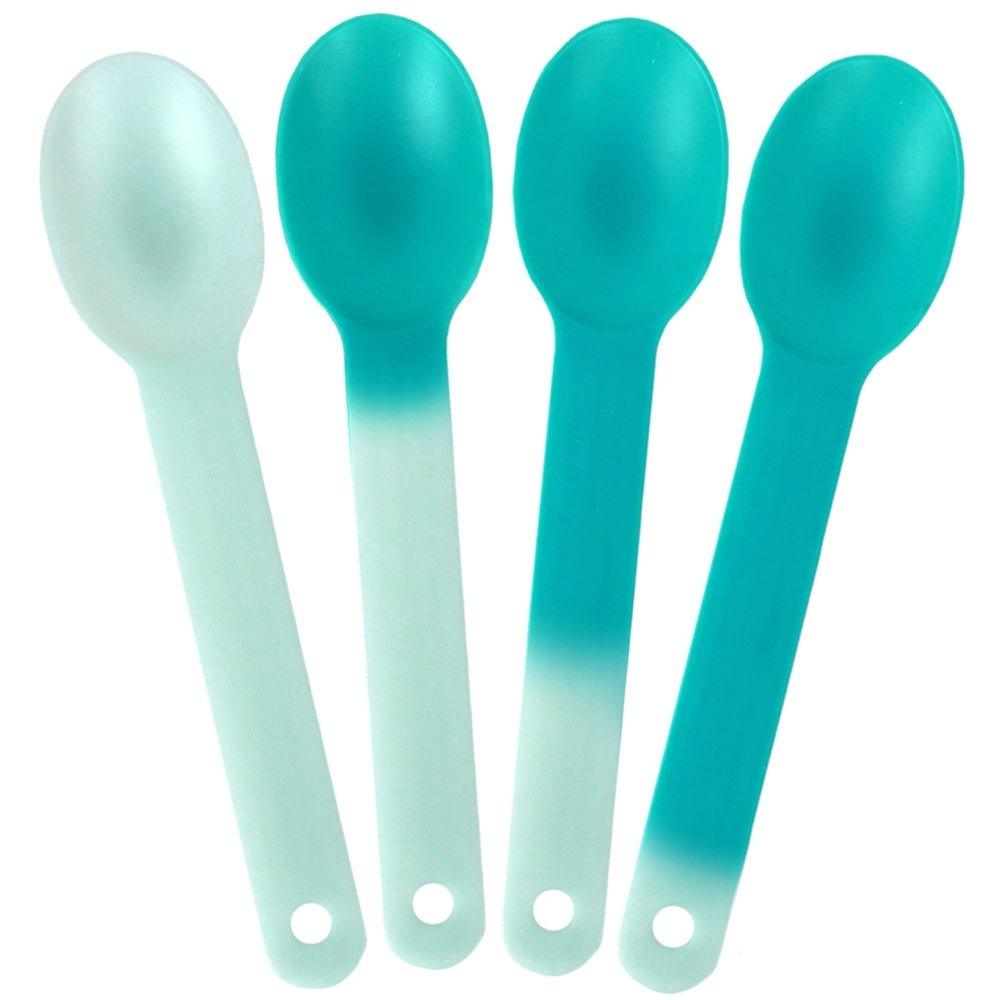 UNIQIFY® XL Crazy Color Changing Spoons - White to Turquoise - 65262