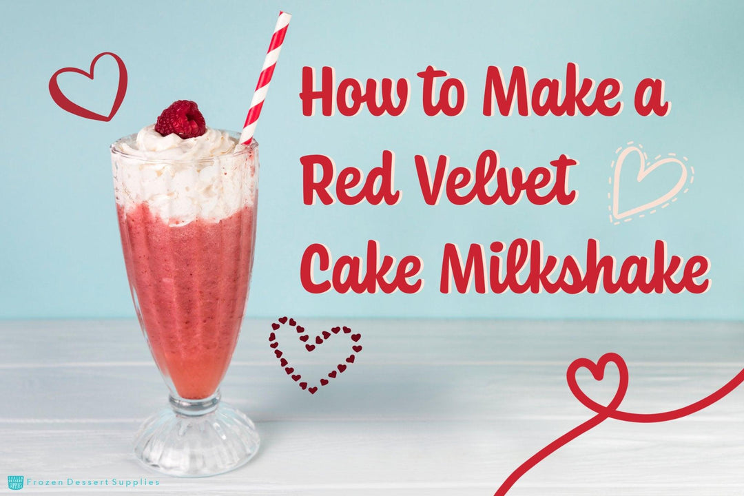 How to Make a Red Velvet Cake Milkshake - Frozen Dessert Supplies