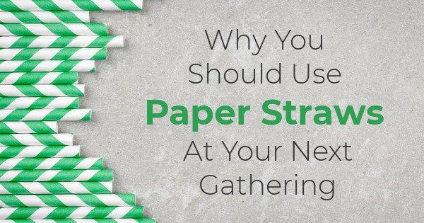 Why You Should Use Paper Straws At Your Next Gathering - Frozen Dessert Supplies