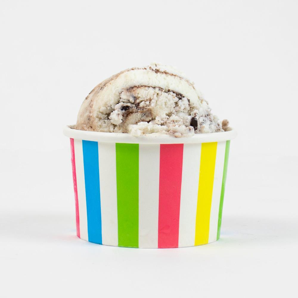 Striped Madness Paper Ice Cream Cups - Frozen Dessert Supplies