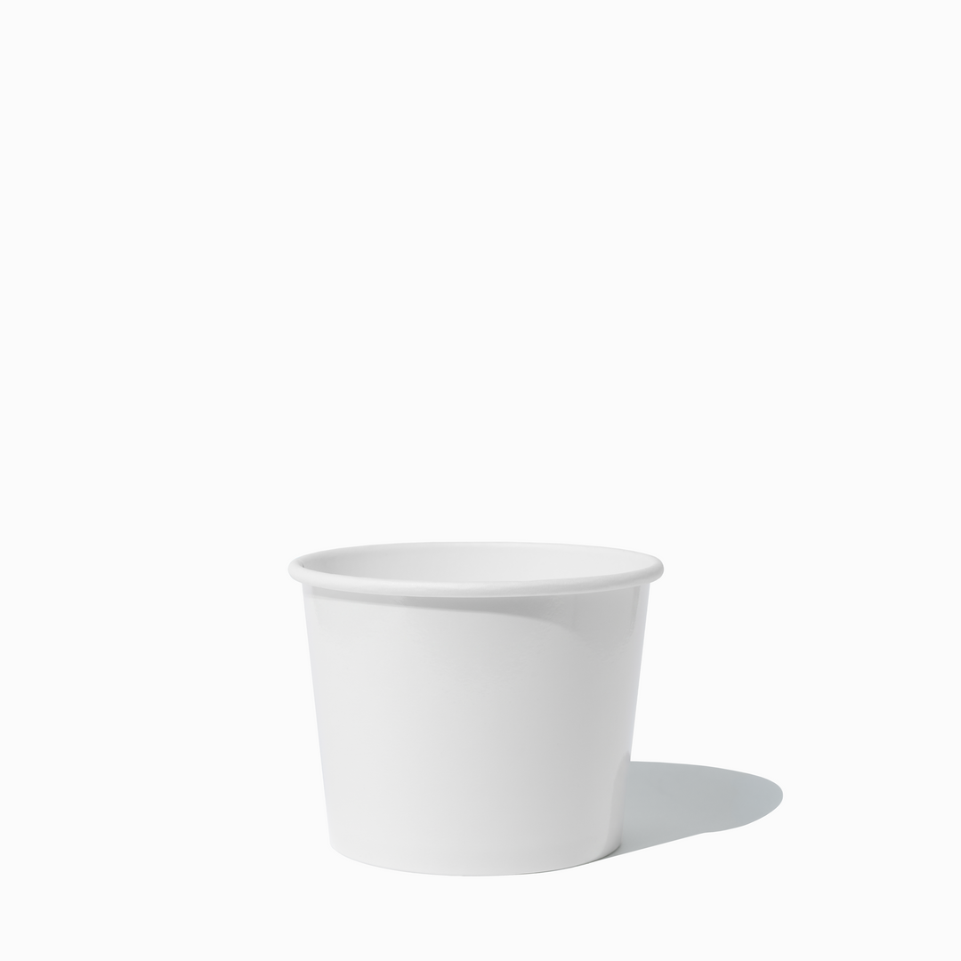 UNIQ 12 oz Premium Glossy White To-Go Containers - 1000/Case