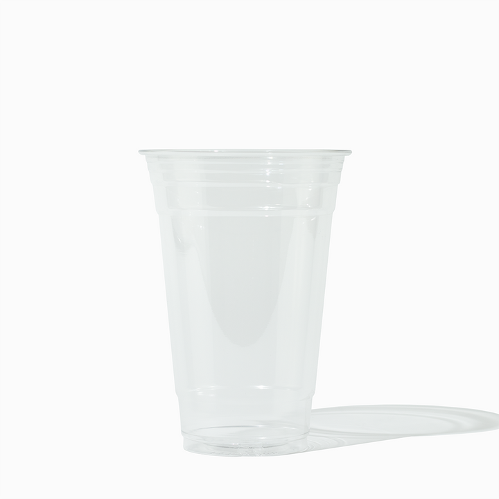 Frozen Dessert Supplies - UNIQ 20 oz Clear Plastic Disposable PET Cups - 1000/Case - Product