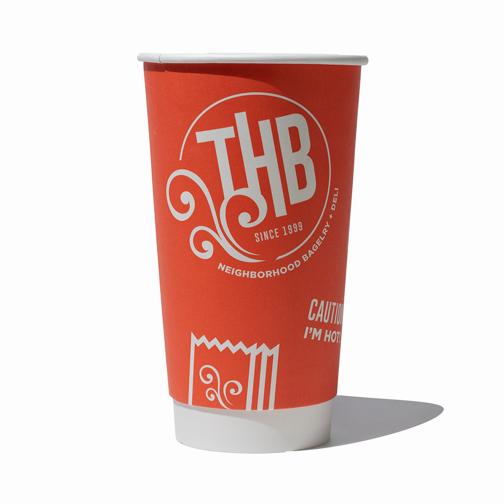 UNIQ 20 oz Custom Double Wall Disposable Coffee Cups - Frozen Dessert Supplies