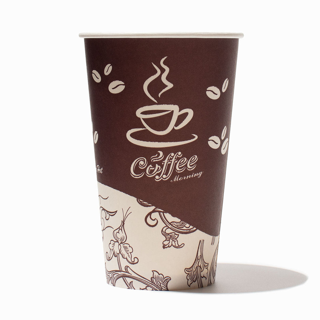 UNIQIFY® 24 oz Custom Single Wall Disposable Coffee Cups - Frozen Dessert Supplies