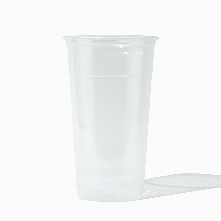 32 oz clear plastic disposable pet cups empty