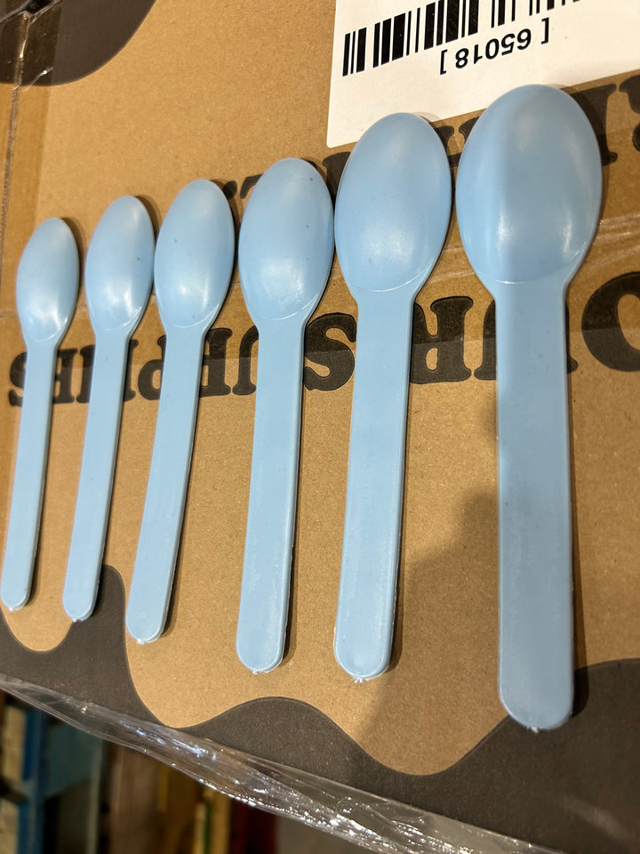 Blue Heavy Duty Ice Cream Spoons (Cosmetic Blemishes) - 1000/Case