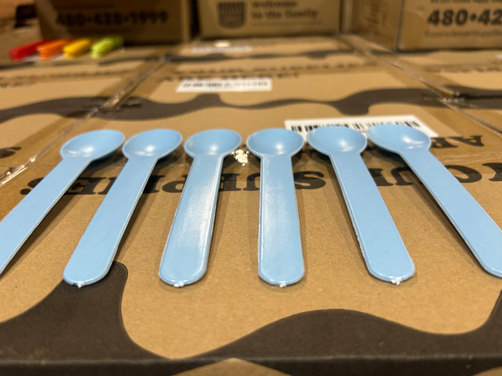 Blue Heavy Duty Ice Cream Spoons (Cosmetic Blemishes) - 1000/Case