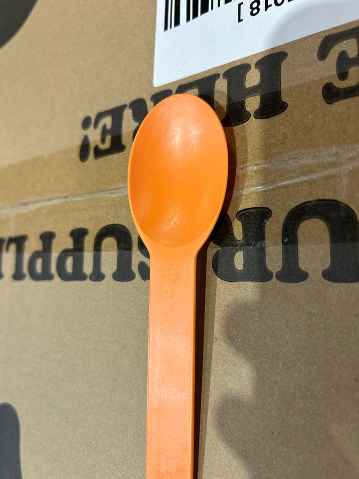 Orange Heavy Duty Ice Cream Spoons (Cosmetic Blemishes) - 1000/Case