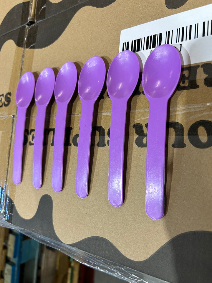 Purple Heavy Duty Ice Cream Spoons (Cosmetic Blemishes) - 1000/Case