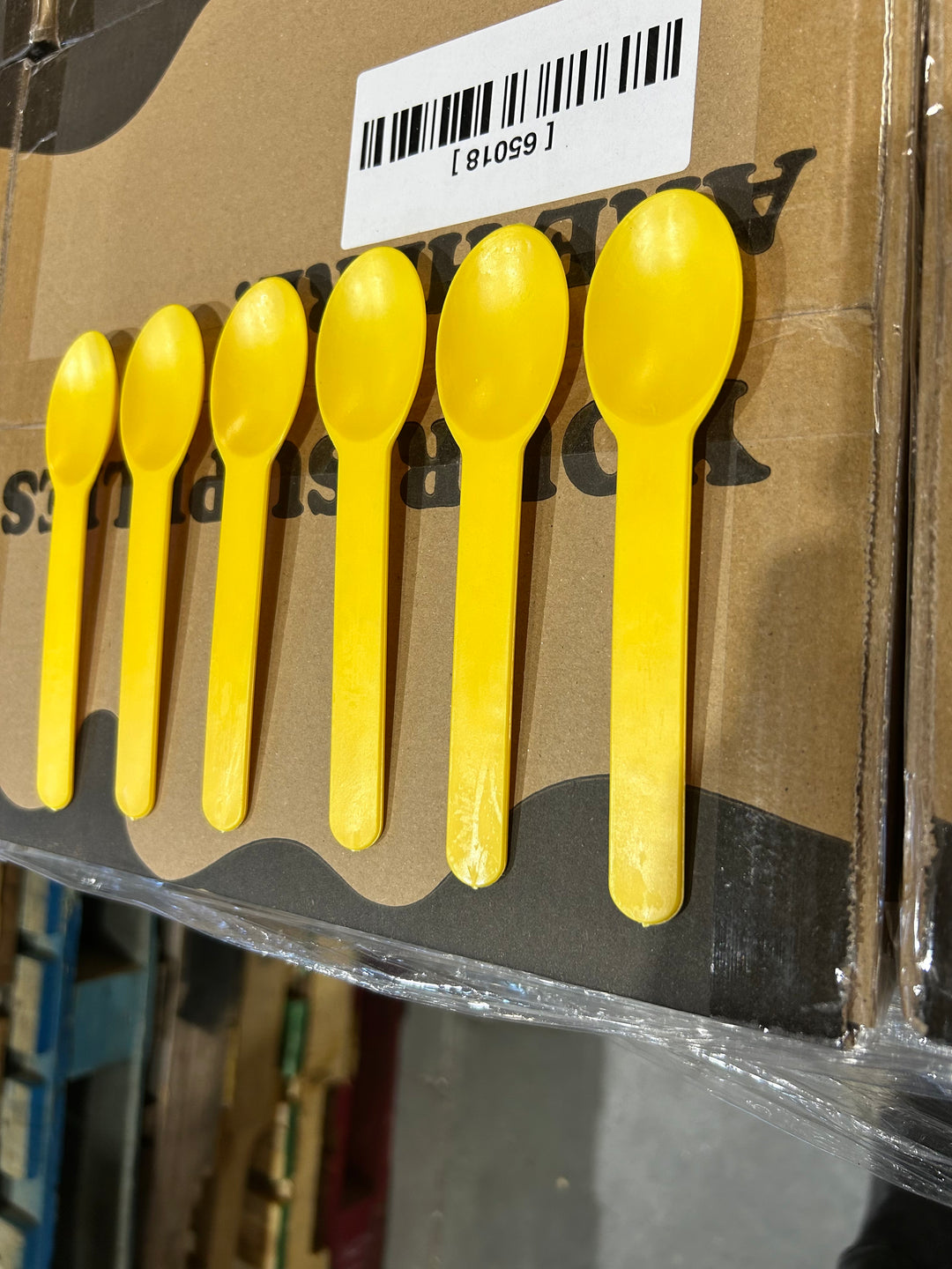 Yellow Heavy Duty Ice Cream Spoons (Cosmetic Blemishes) - 1000/Case