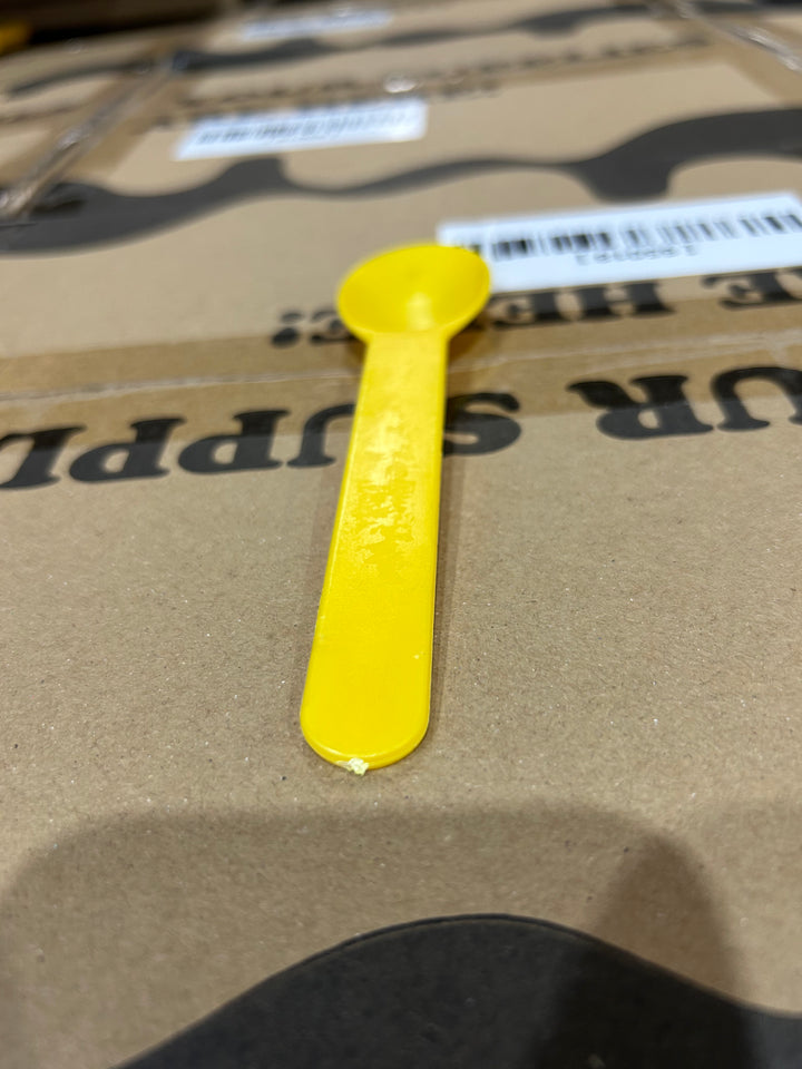 Yellow Heavy Duty Ice Cream Spoons (Cosmetic Blemishes) - 1000/Case