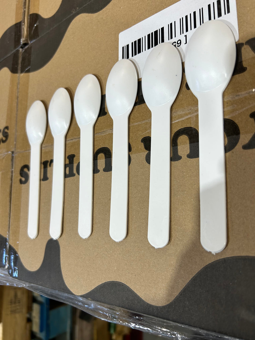White Heavy Duty Ice Cream Spoons (Cosmetic Blemishes) - 1000/Case