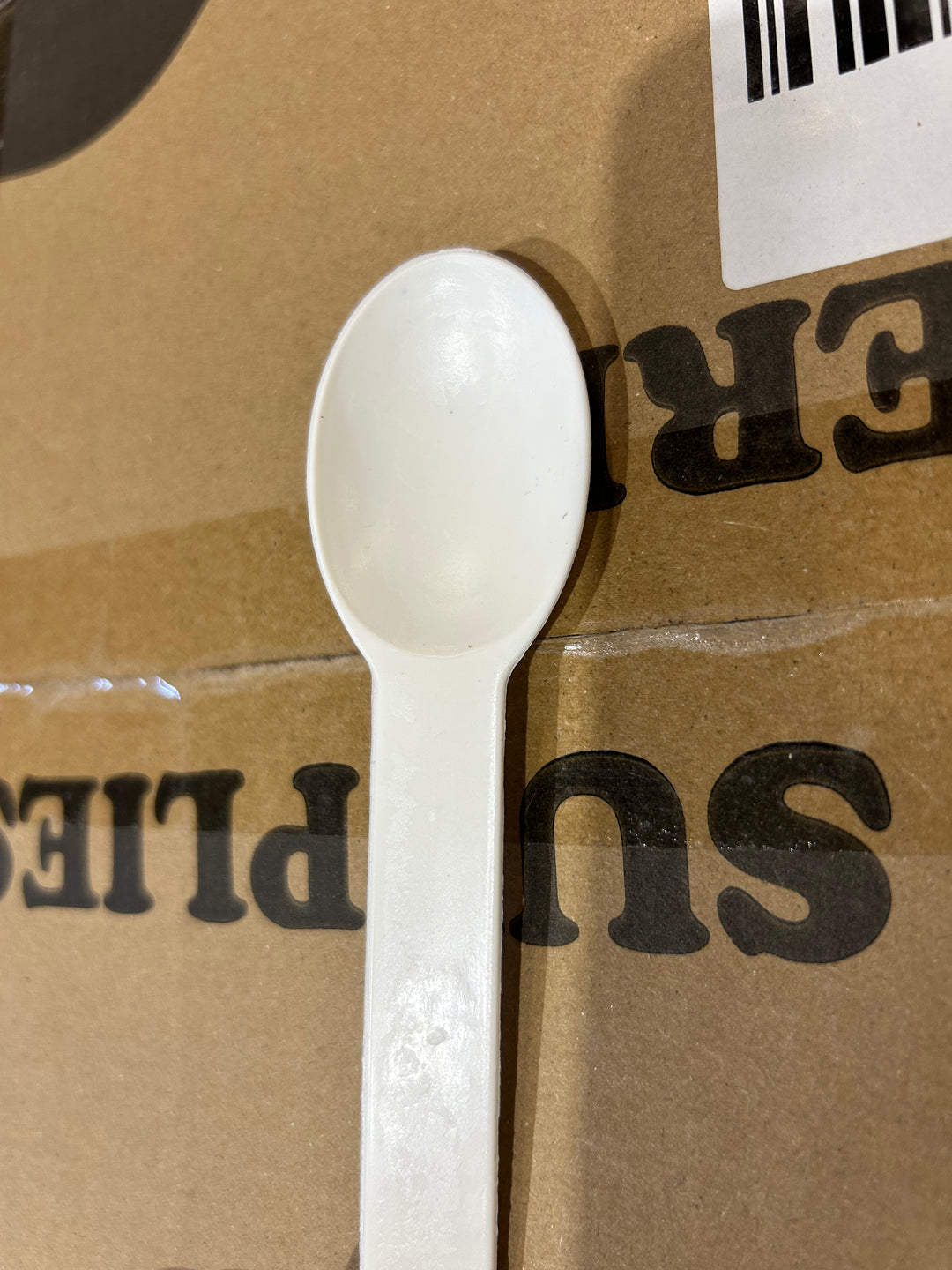 White Heavy Duty Ice Cream Spoons (Cosmetic Blemishes) - 1000/Case