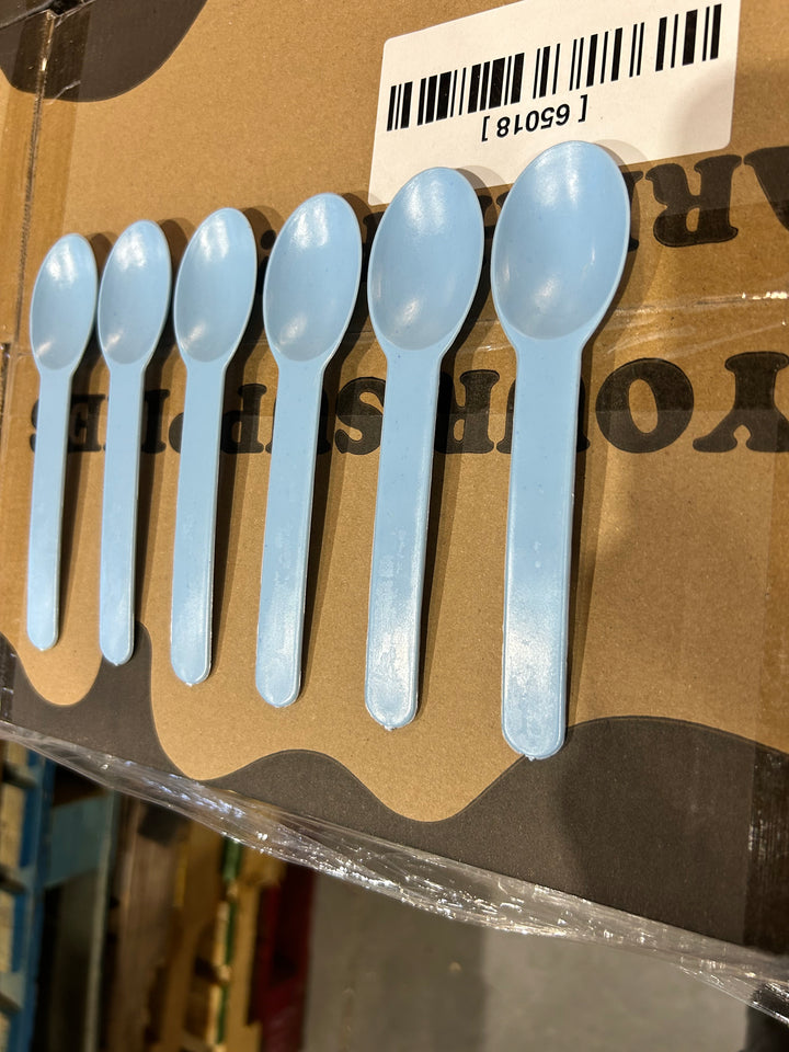Light Blue Heavy Duty Ice Cream Spoons (Cosmetic Blemishes) - 1000/Case