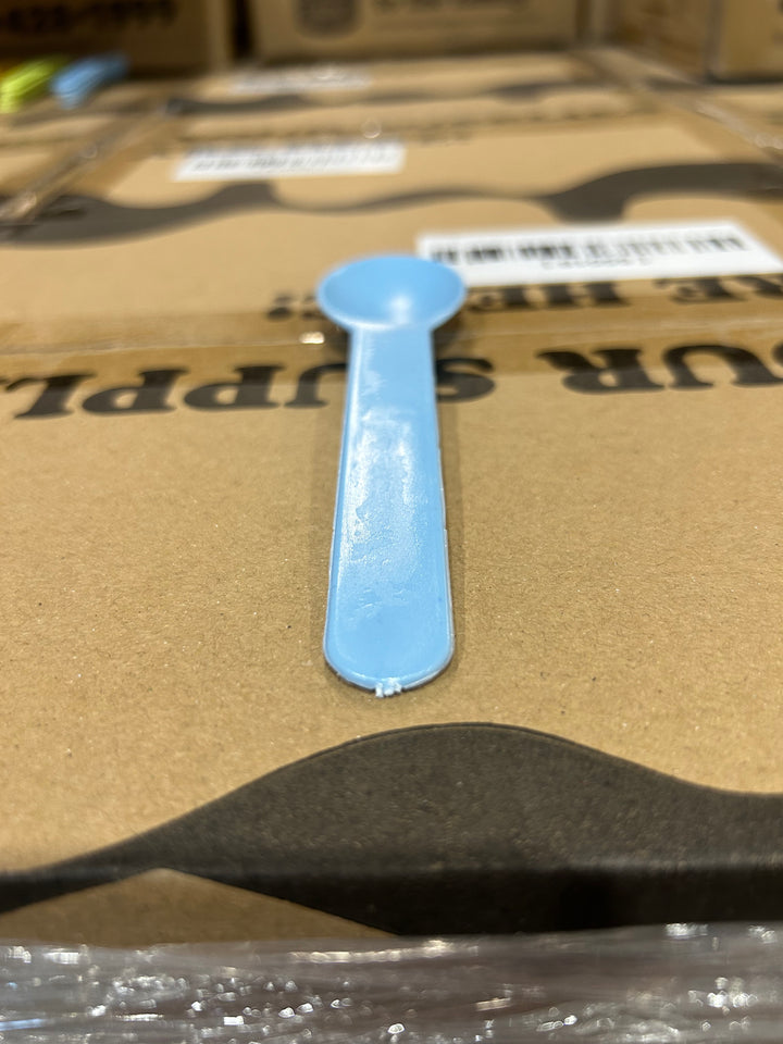 Light Blue Heavy Duty Ice Cream Spoons (Cosmetic Blemishes) - 1000/Case