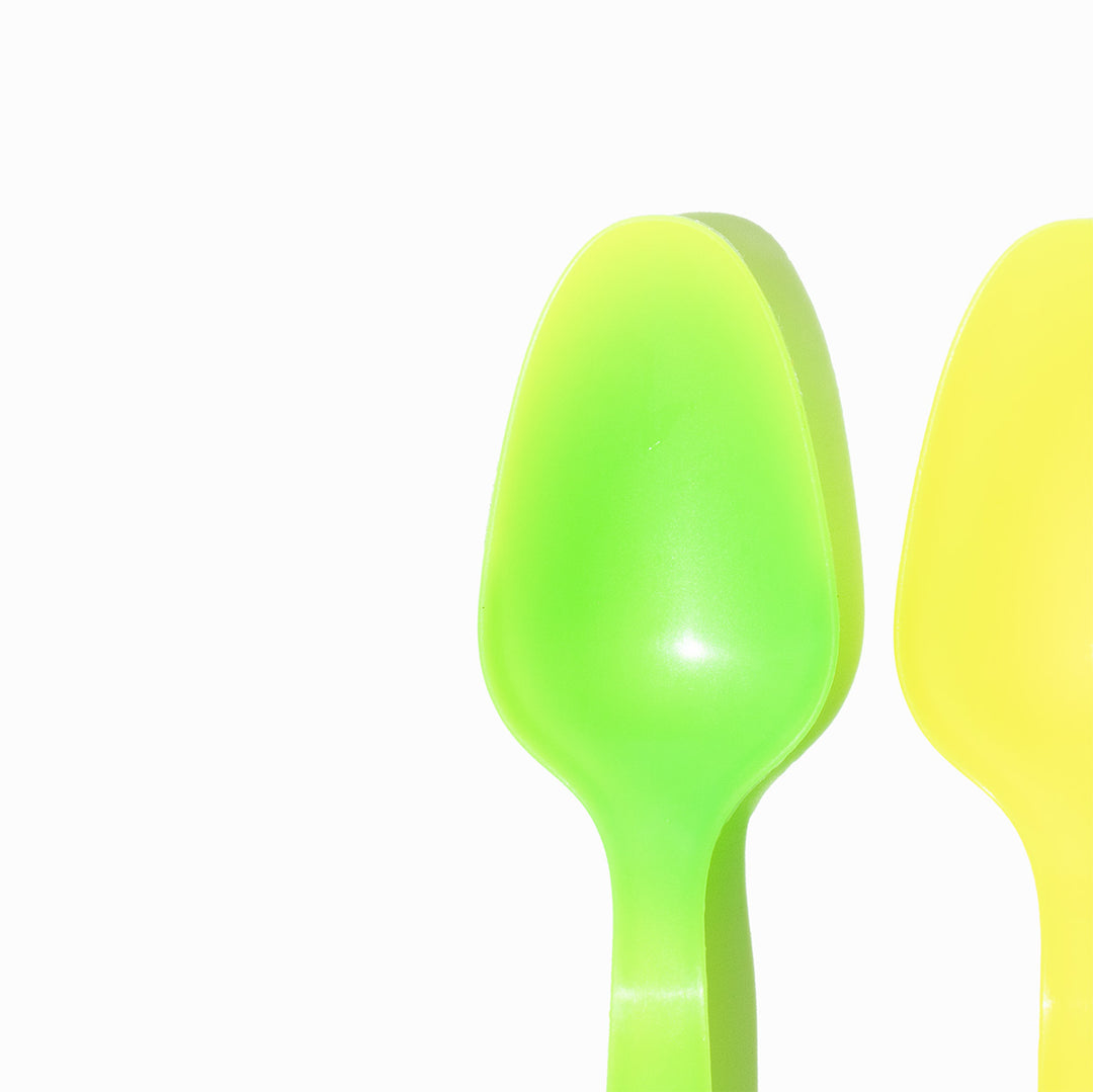 UNIQIFY® Color Changing Dessert Spoons - Yellow to Green - 1000/Case