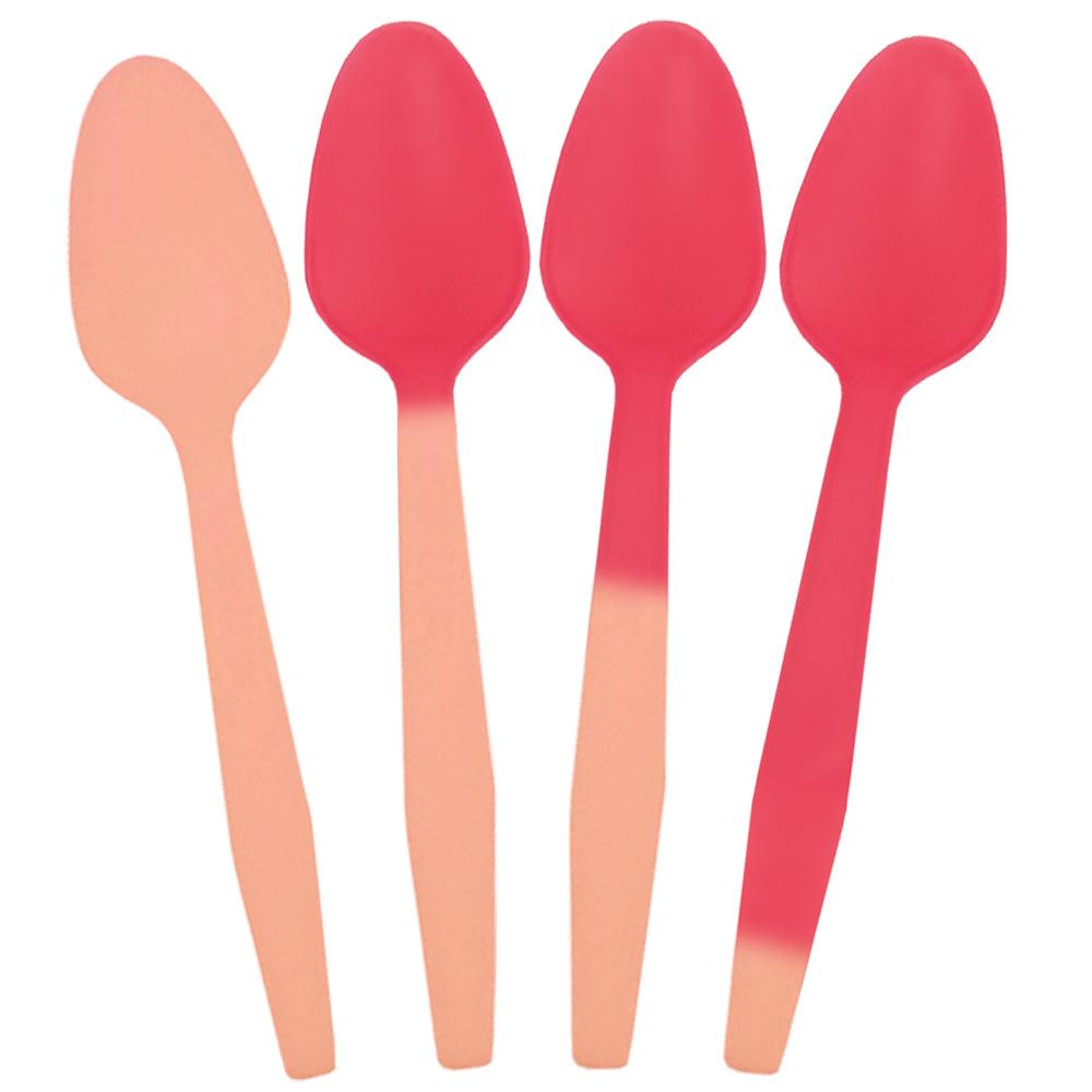 UNIQIFY® Color Changing Dessert Spoons - Orange to Red