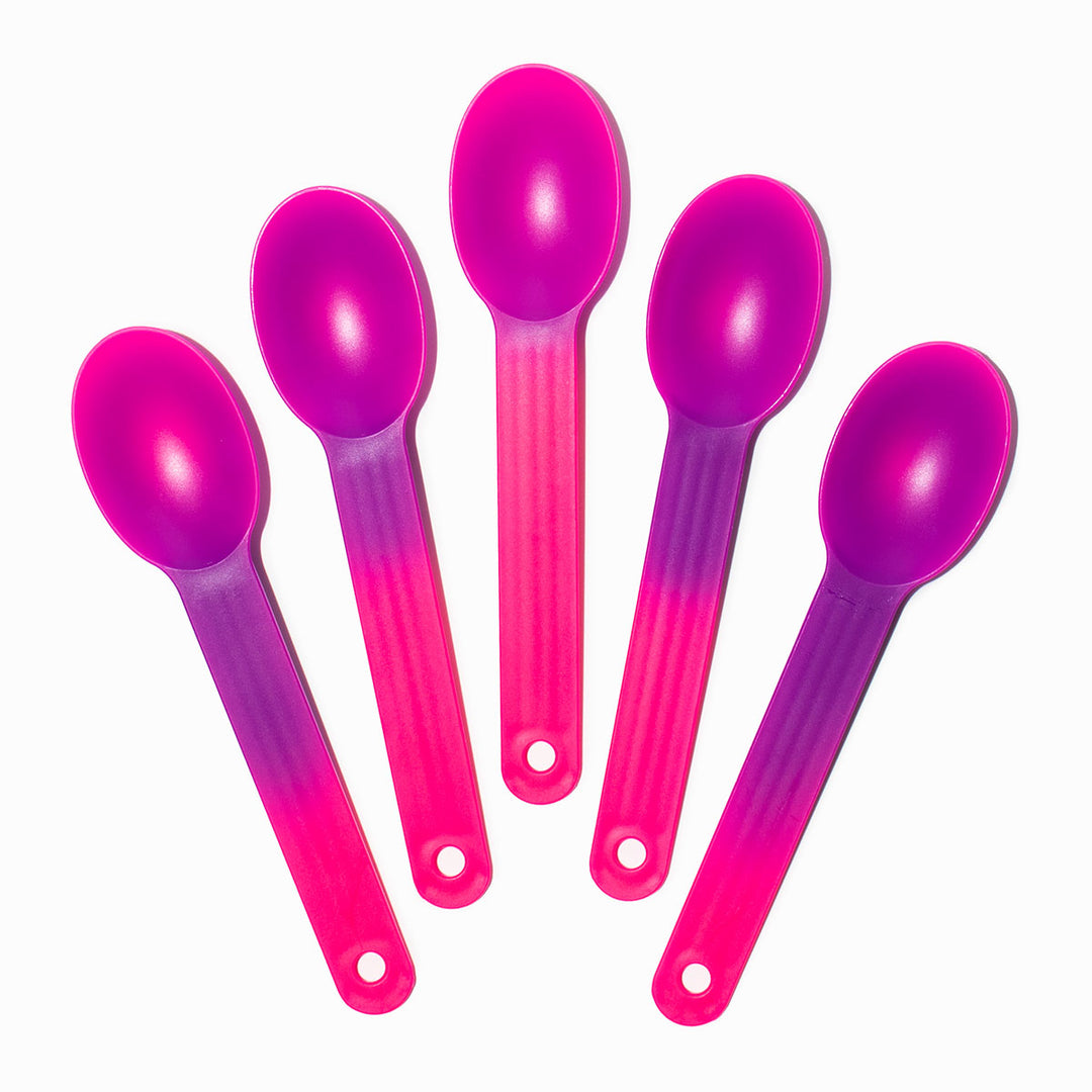 UNIQIFY XL Crazy Color Changing Spoons - Pink to Purple - Frozen Dessert Supplies