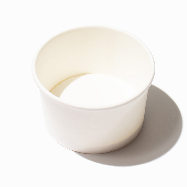 UNIQIFY 3 oz White Ice Cream Cups - Frozen Dessert Supplies