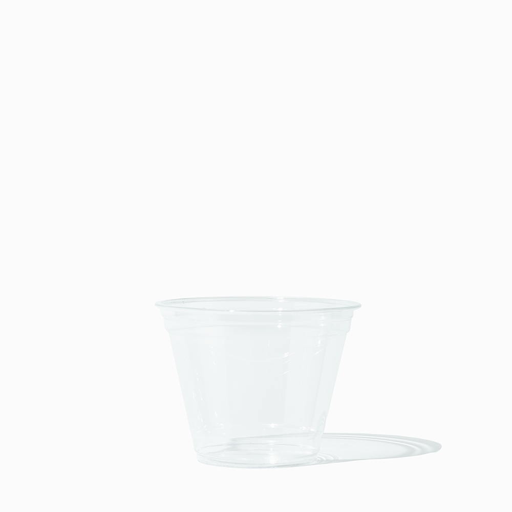 Frozen Dessert Supplies - UNIQ 9 oz Clear Plastic Disposable PET Cups - 1000/Case - Product