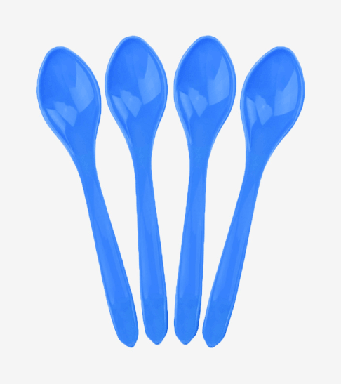 UNIQIFY® Blue Curve Ice Cream Spoons