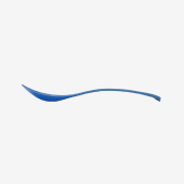 UNIQIFY® Blue Curve Ice Cream Spoons - 