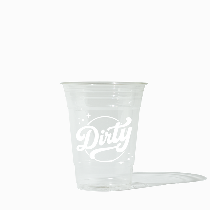 DIRTY 16 oz Clear PET Plastic Soda Cups - 1000/Case