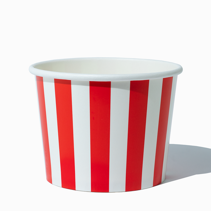 16 oz red striped madness ice cream cups product