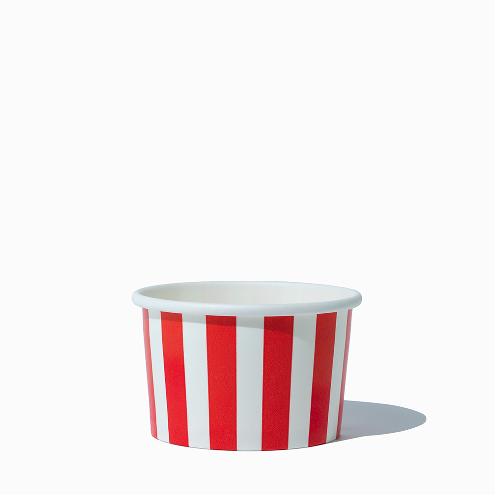 4 oz red striped madness ice cream cups product