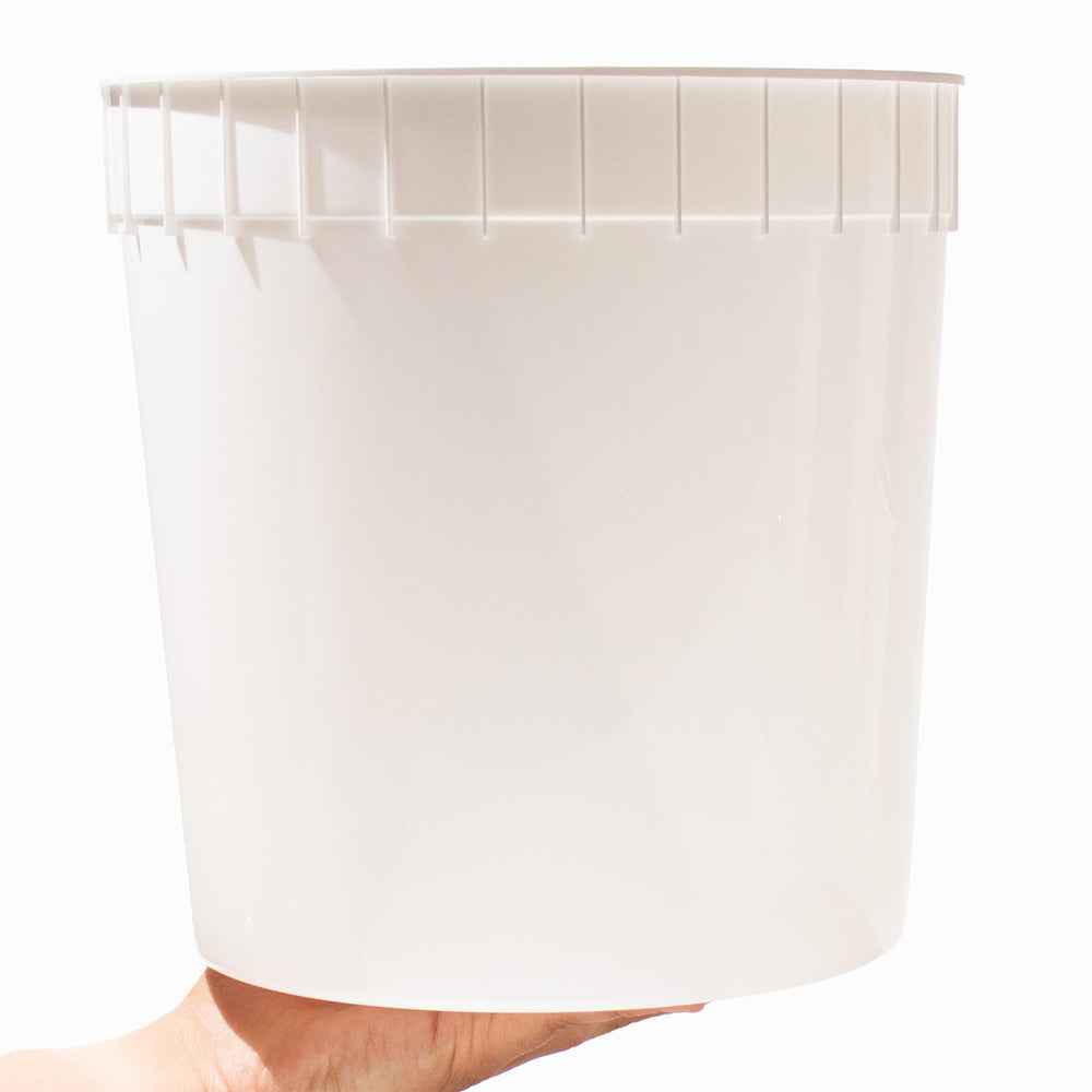 2 1/2 Gallon Plastic Ice Cream Tubs - Frozen Dessert Supplies